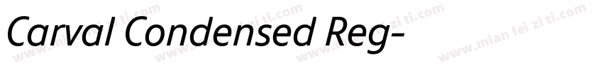 Carval Condensed Reg字体转换